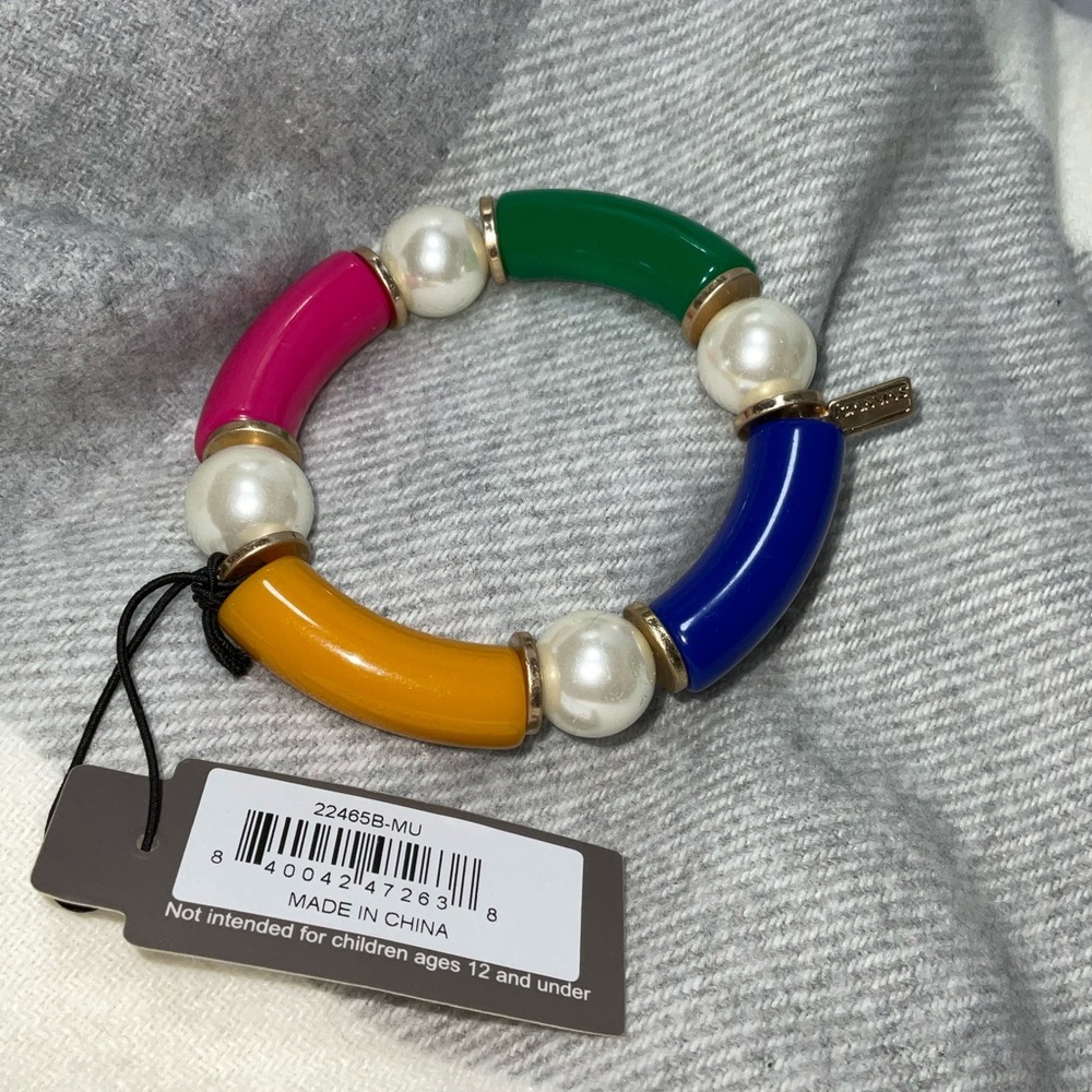 Bella Canvas Multicolor Bracelet with Pearls